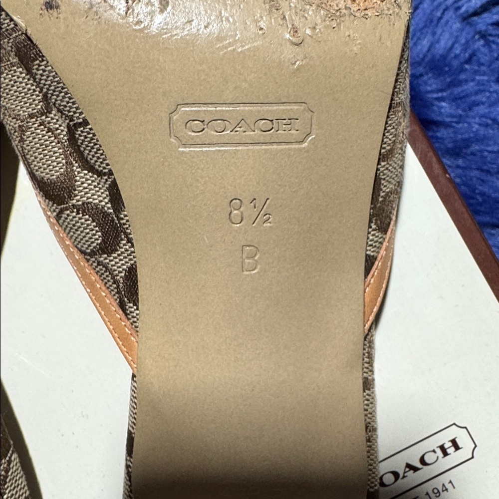 Coach Vintage Libby Small logo Mule Heel size - 8.5b - Picture 4 of 6